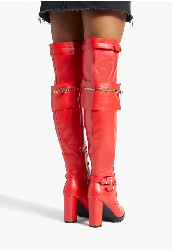 ELIRA HEELED BOOT High Risk Red