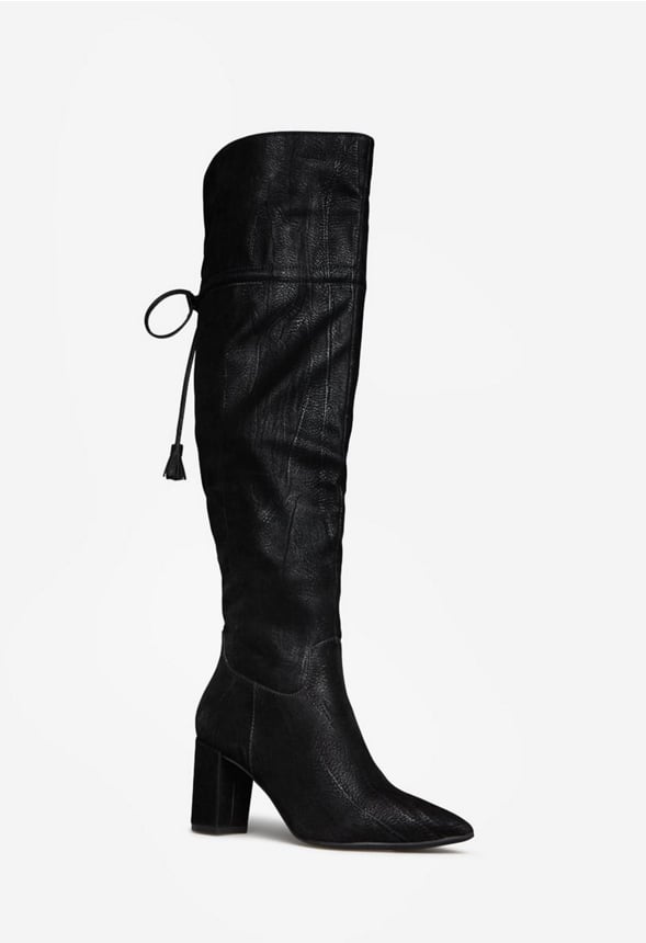 JULLIANA BLOCK HEEL BOOT Black Caviar