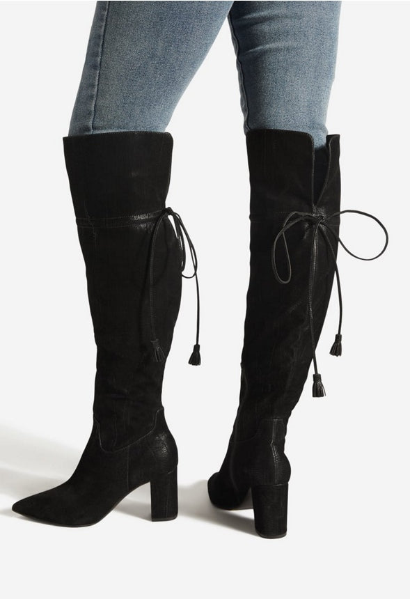 JULLIANA BLOCK HEEL BOOT Black Caviar