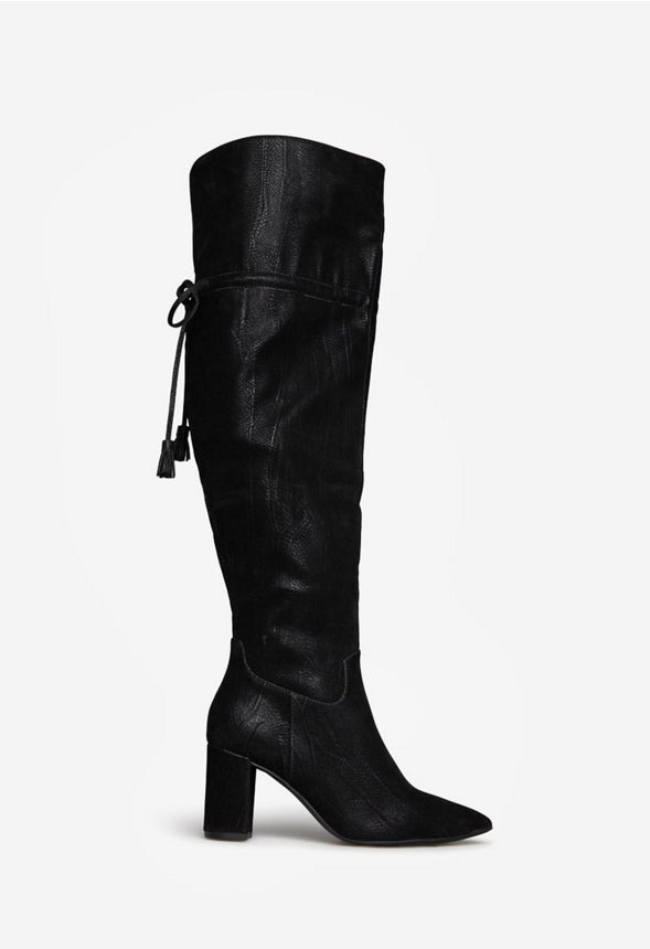 JULLIANA BLOCK HEEL BOOT Black Caviar