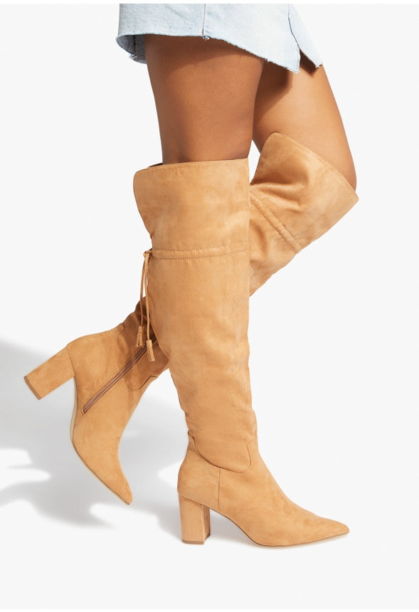 JULLIANA BLOCK HEEL BOOT Light Camel