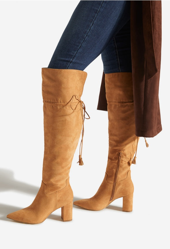 JULLIANA BLOCK HEEL BOOT Light Camel