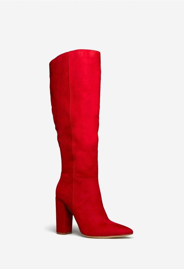 LARENA BLOCK HEEL BOOT Chili Pepper