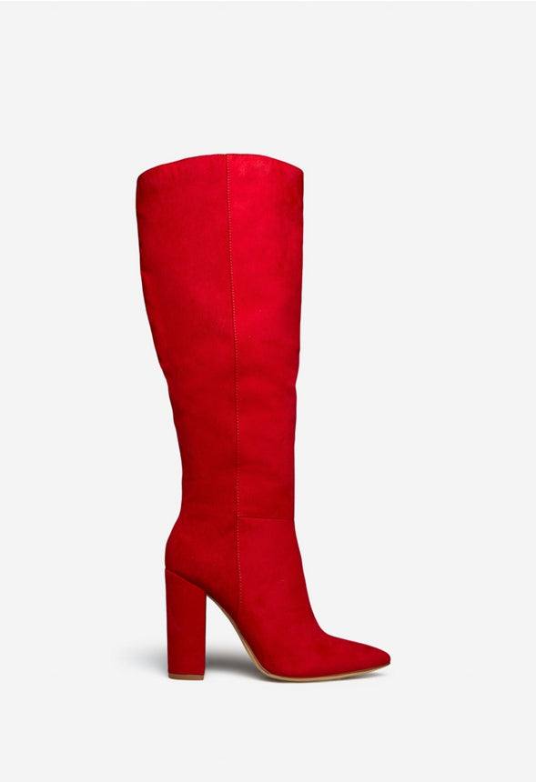 LARENA BLOCK HEEL BOOT Chili Pepper