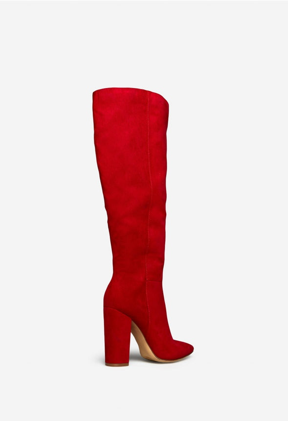 LARENA BLOCK HEEL BOOT Chili Pepper
