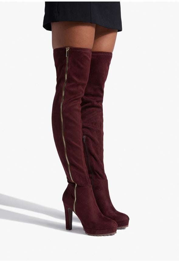BELLAH HEELED BOOT Oxblood