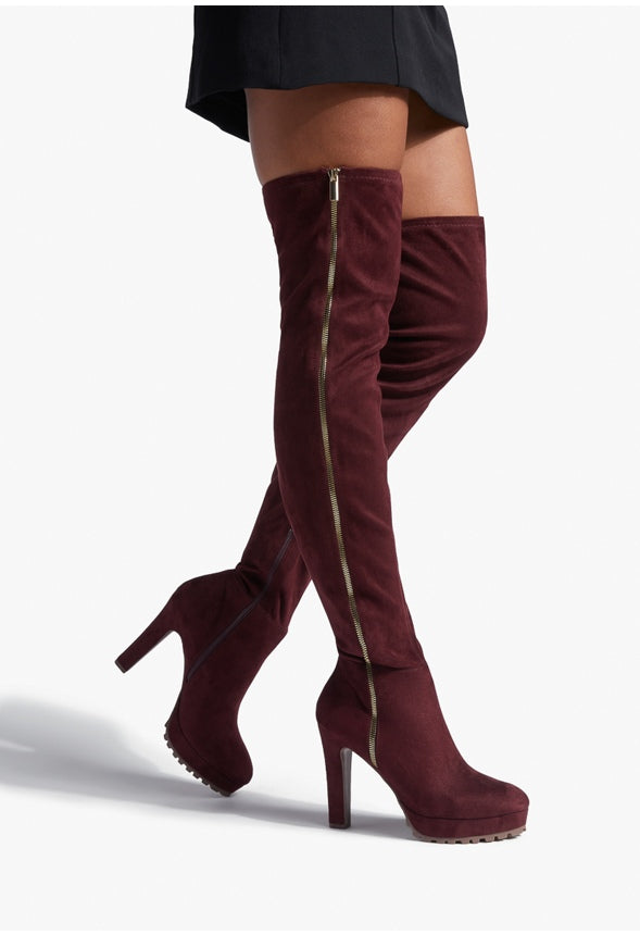 BELLAH HEELED BOOT Oxblood