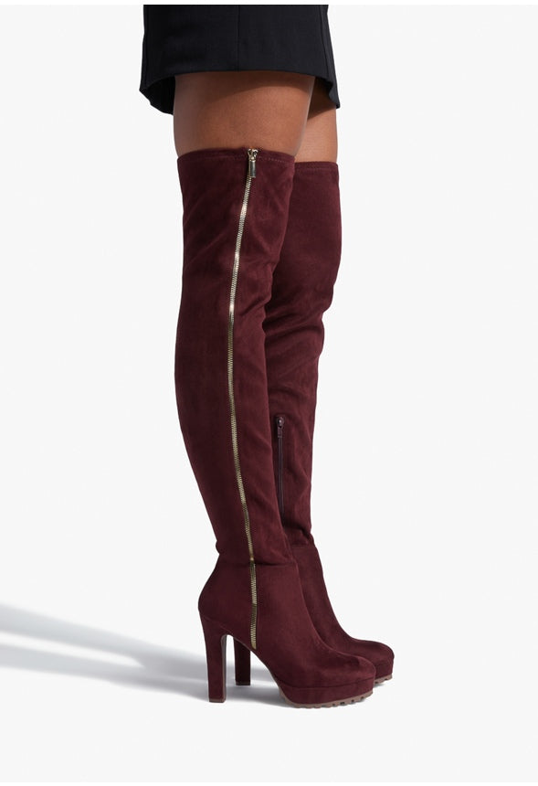 BELLAH HEELED BOOT Oxblood