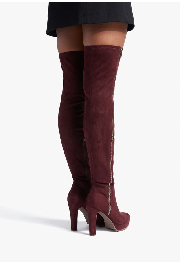 BELLAH HEELED BOOT Oxblood
