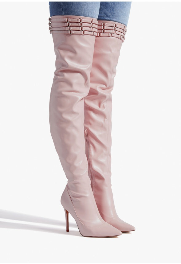AISLING OVER-THE-KNEE BOOT Blush