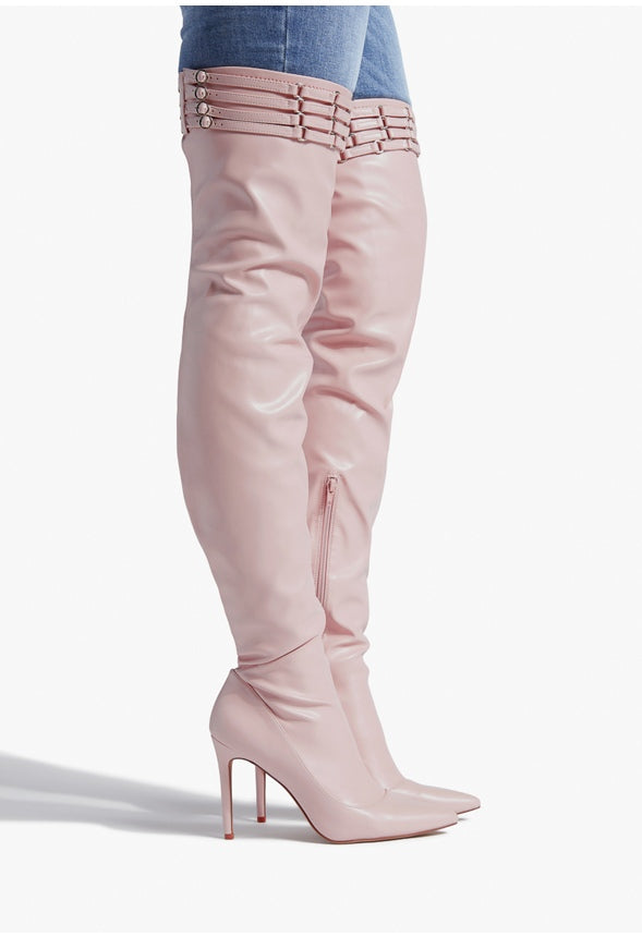 AISLING OVER-THE-KNEE BOOT Blush