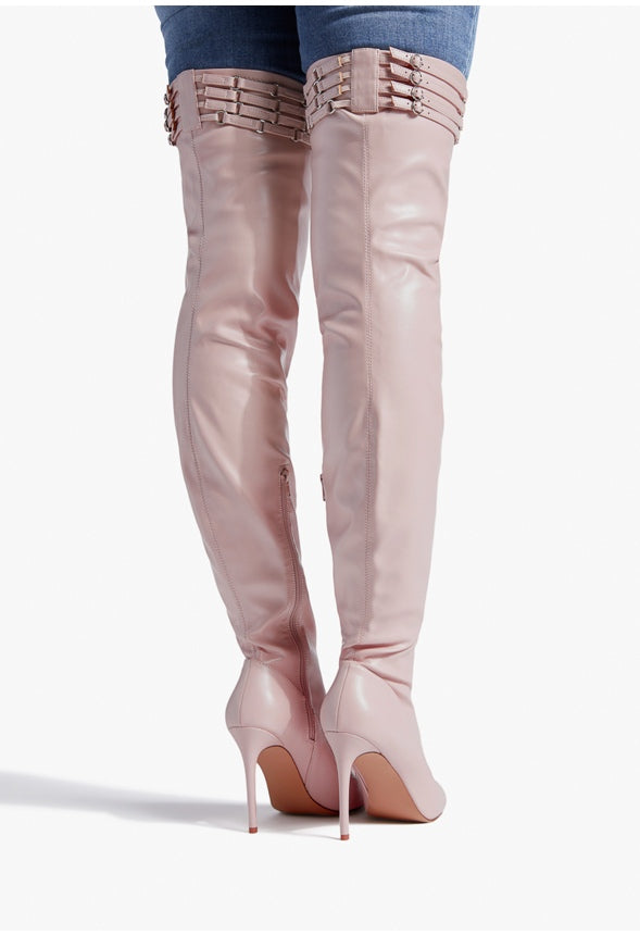 AISLING OVER-THE-KNEE BOOT Blush