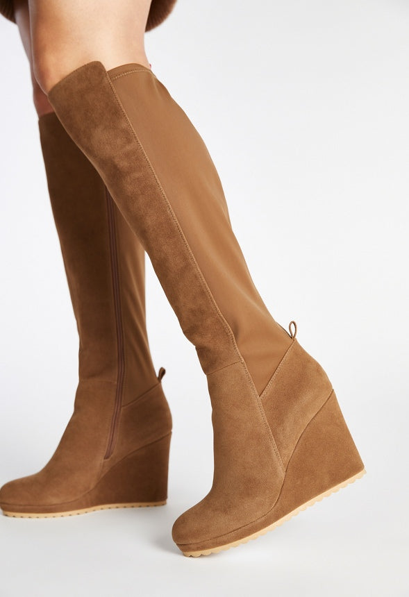 Claire Wedge Boot Dark Portobello
