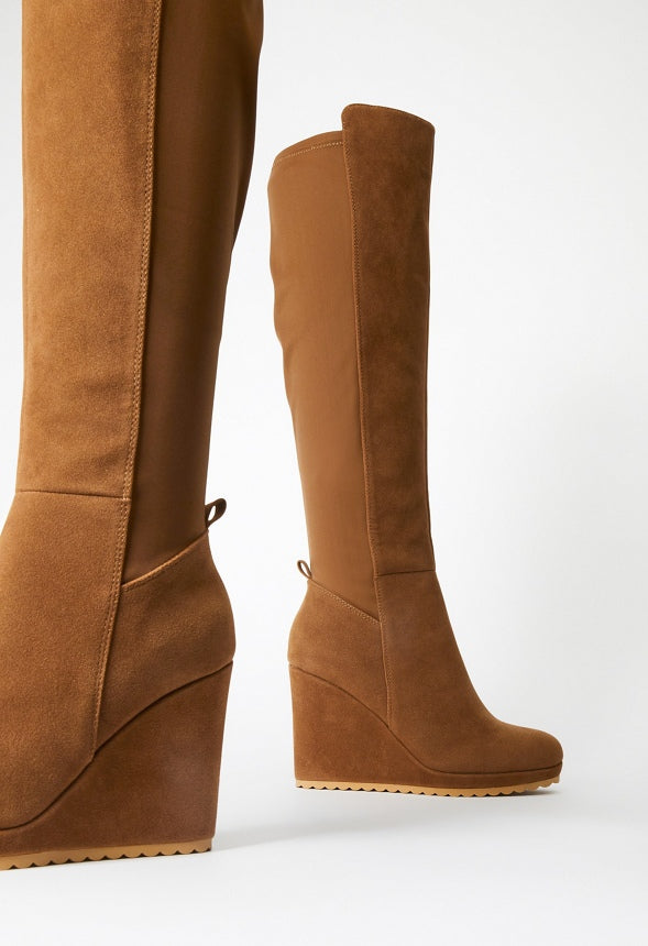 Claire Wedge Boot Dark Portobello