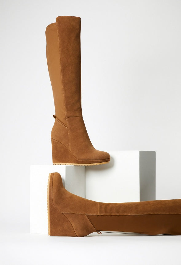 Claire Wedge Boot Dark Portobello