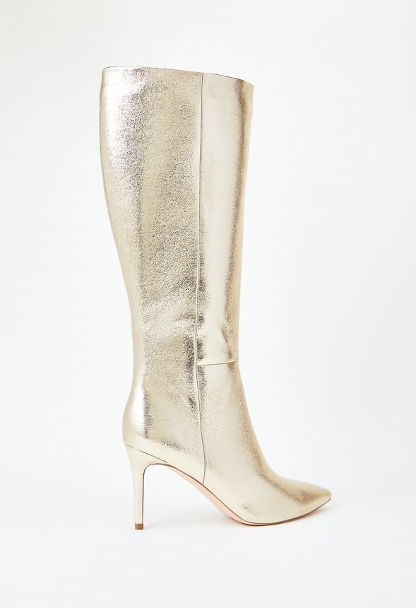 Khloy Tall Stiletto Boot Gold