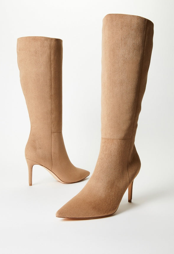 Khloy Tall Stiletto Boot Taupe