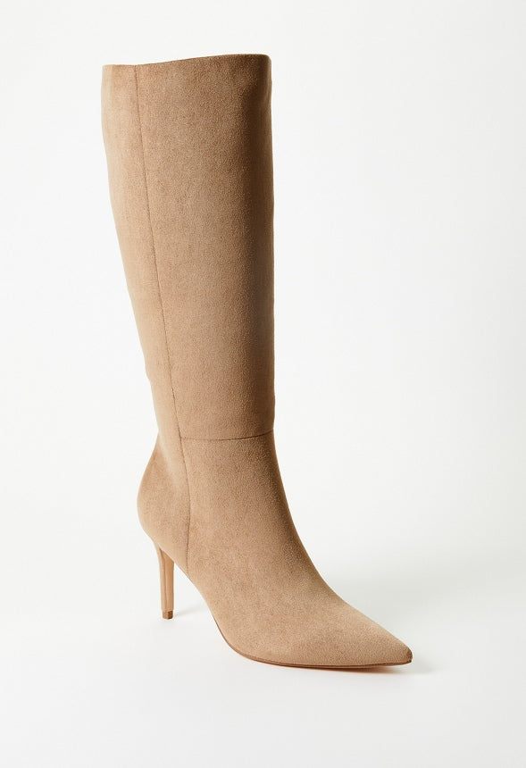 Khloy Tall Stiletto Boot Taupe