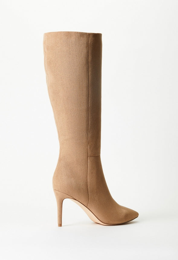 Khloy Tall Stiletto Boot Taupe