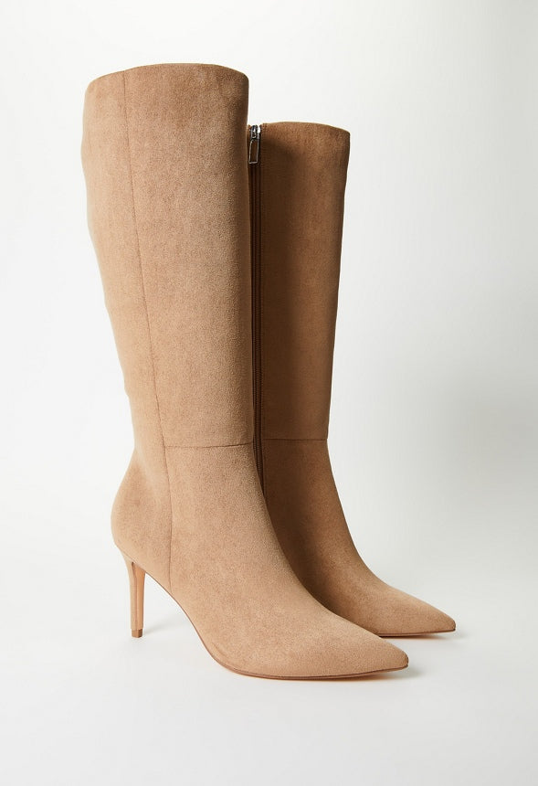 Khloy Tall Stiletto Boot Taupe