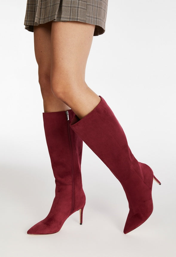 Khloy Tall Stiletto Boot Tibetan Red