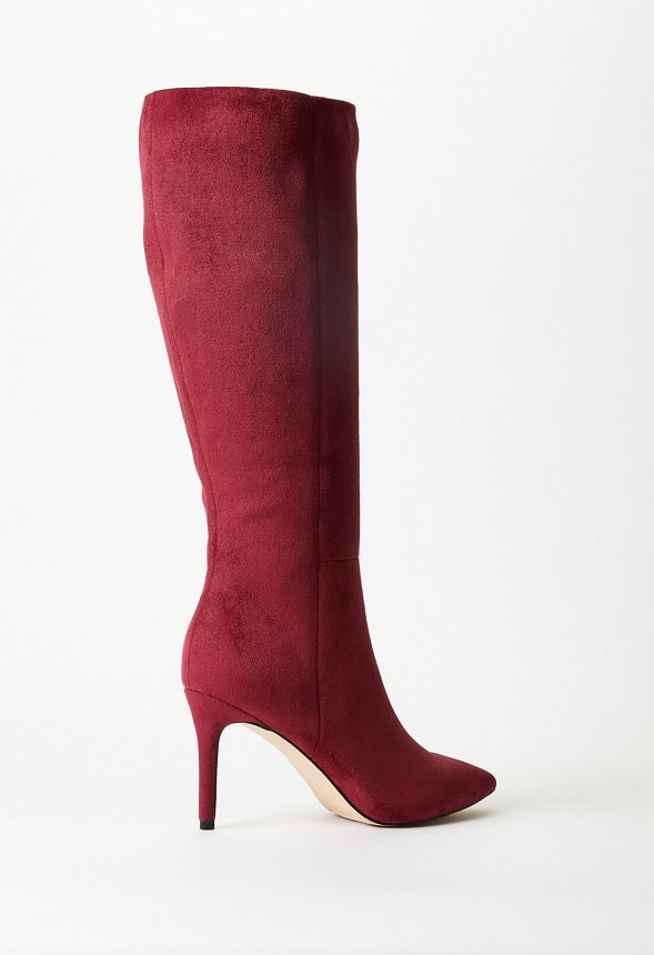 Khloy Tall Stiletto Boot Tibetan Red