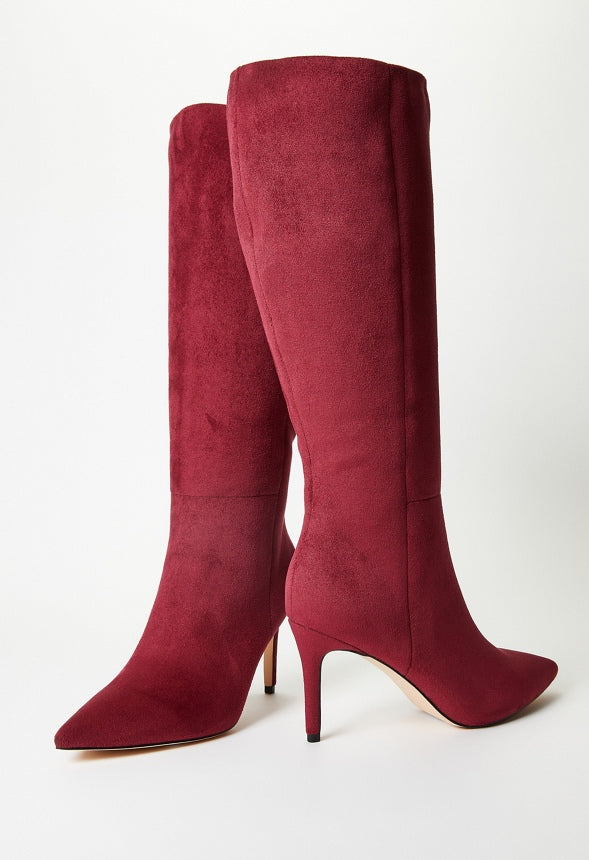 Khloy Tall Stiletto Boot Tibetan Red