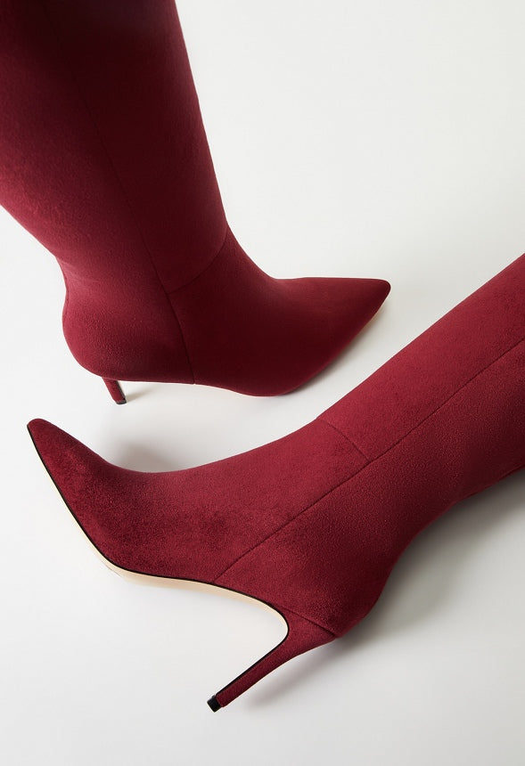 Khloy Tall Stiletto Boot Tibetan Red