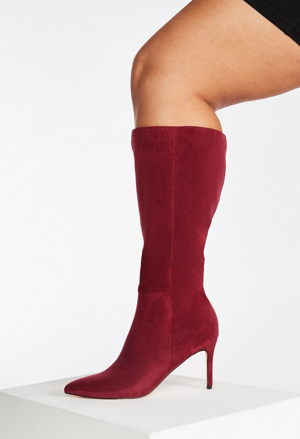 Khloy Tall Stiletto Boot Tibetan Red