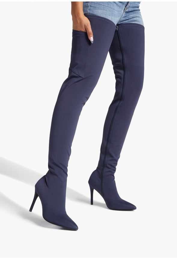 MAEVE OVER-THE-KNEE BOOT Dark Sapphire