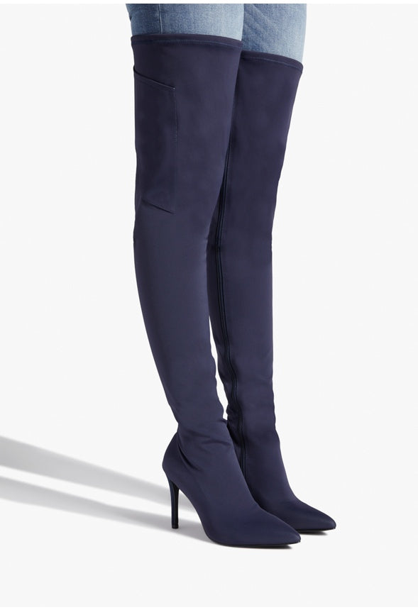 MAEVE OVER-THE-KNEE BOOT Dark Sapphire