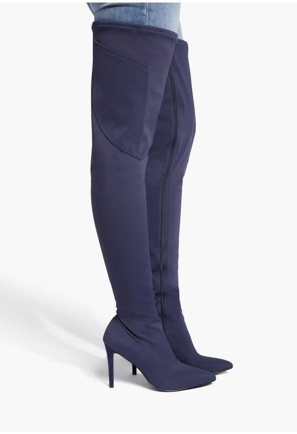 MAEVE OVER-THE-KNEE BOOT Dark Sapphire