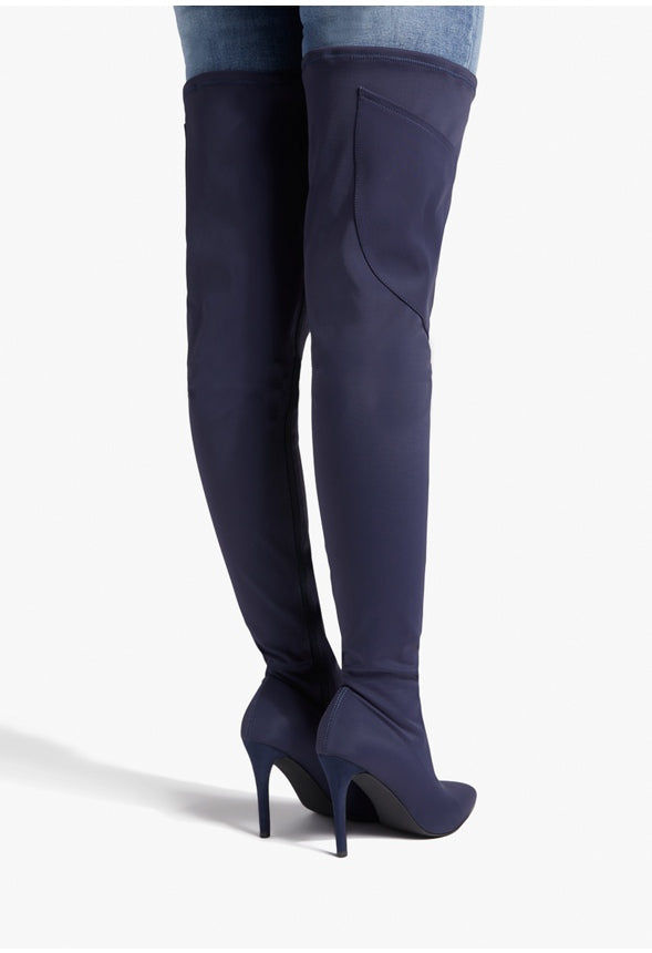 MAEVE OVER-THE-KNEE BOOT Dark Sapphire