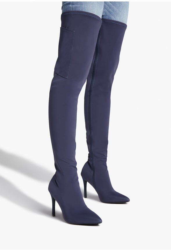 MAEVE OVER-THE-KNEE BOOT Dark Sapphire