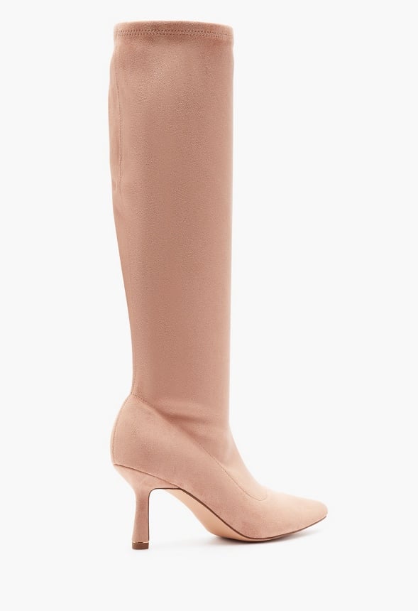 Kendall Stretch Stiletto Boot Rugby Tan