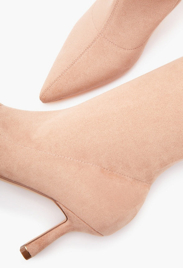 Kendall Stretch Stiletto Boot Rugby Tan
