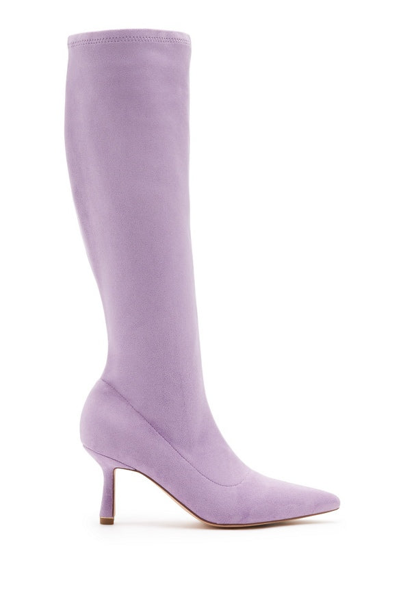 Kendall Stretch Stiletto Boot Regal Orchid