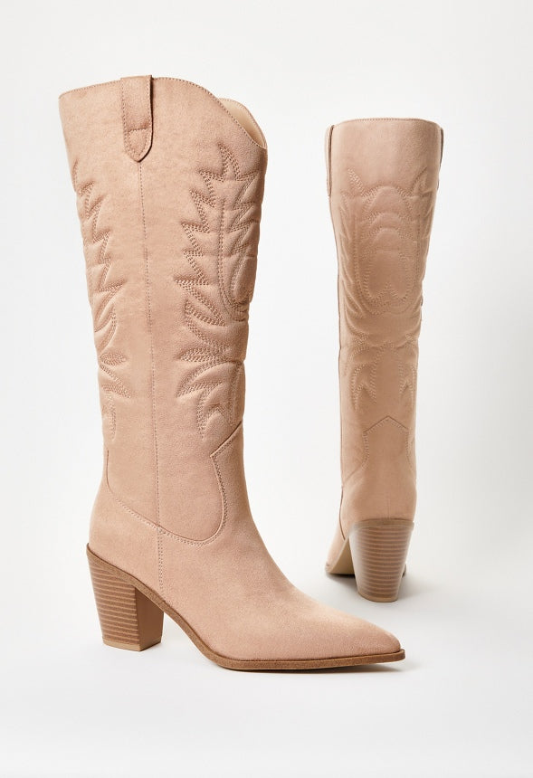 Delilah Western Boot New Nude