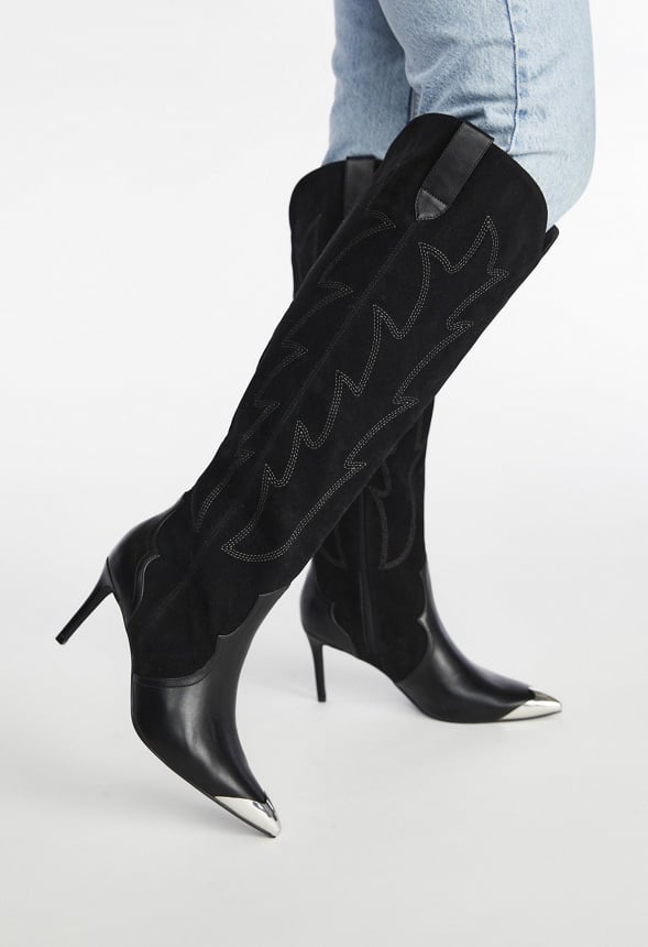 Jolene Stiletto Boot Black