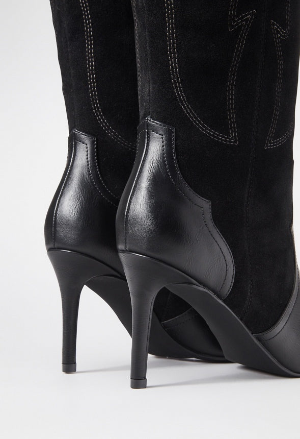 Jolene Stiletto Boot Black