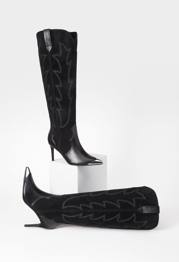 Jolene Stiletto Boot Black