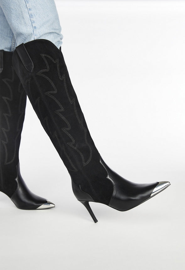 Jolene Stiletto Boot Black