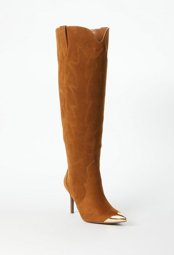 Jolene Stiletto Boot Camel