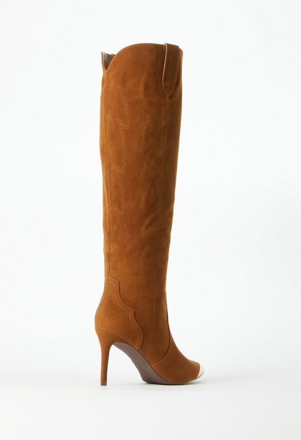 Jolene Stiletto Boot Camel