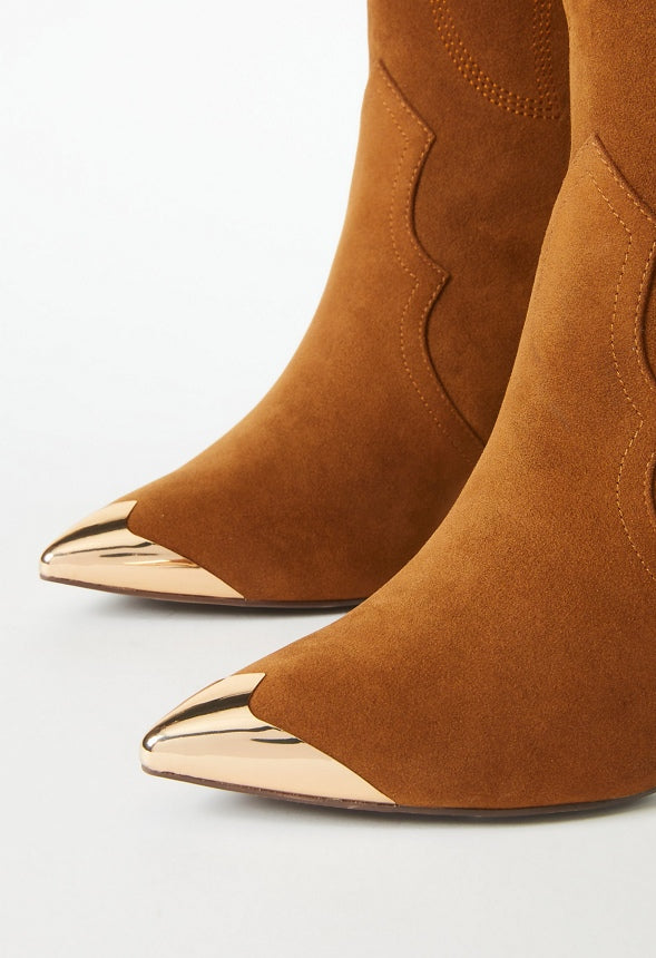 Jolene Stiletto Boot Camel