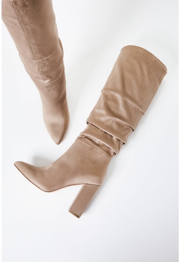 Rosamund Slouch Heeled Boot Portabella