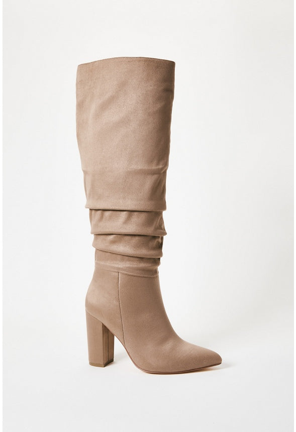 Rosamund Slouch Heeled Boot Portabella