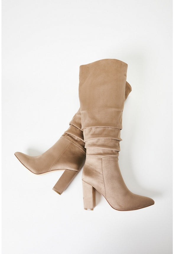 Rosamund Slouch Heeled Boot Portabella