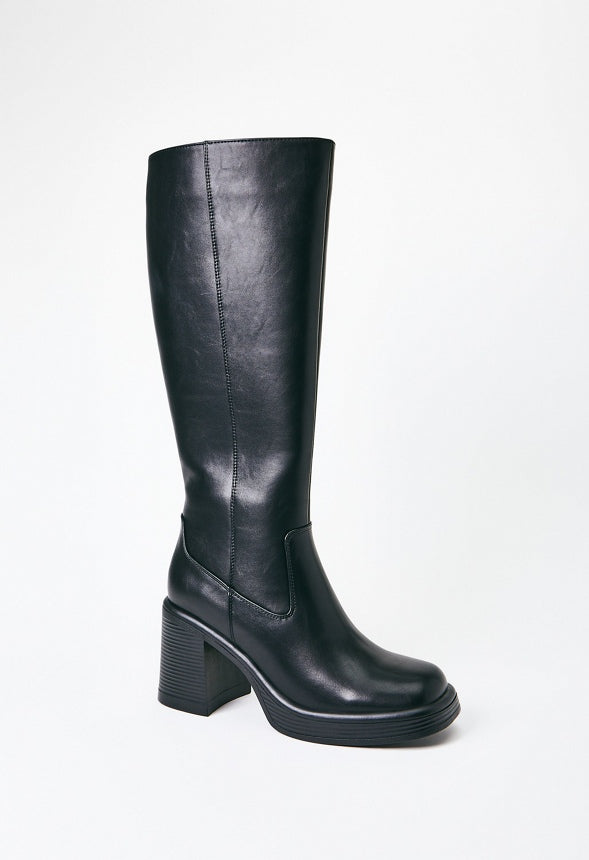 Romy Heeled Boot Black Caviar