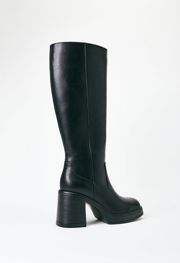 Romy Heeled Boot Black Caviar